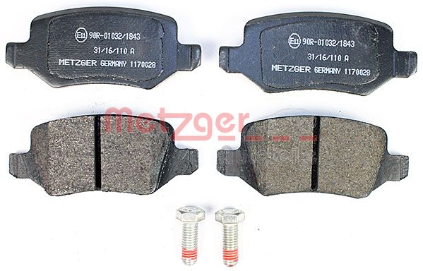 METZGER 1170028 GREENPARTS Bremsbelagsatz, Scheibenbremse